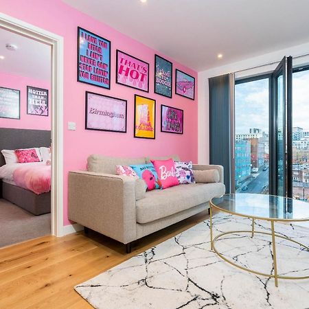 Maevela Apartments ☆ Pink Luxury Apartment With Balcony - Birmingham City Centre - 5 Min Walk From Bullring, Cube, Mailbox, New Street Station - Free Netflix & Wifi Exterior foto