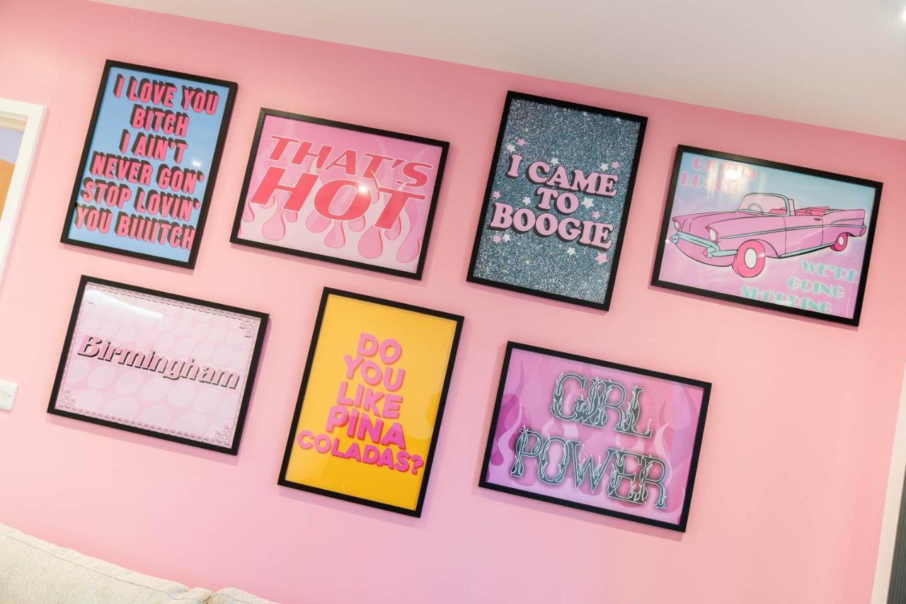 Maevela Apartments ☆ Pink Luxury Apartment With Balcony - Birmingham City Centre - 5 Min Walk From Bullring, Cube, Mailbox, New Street Station - Free Netflix & Wifi Exterior foto